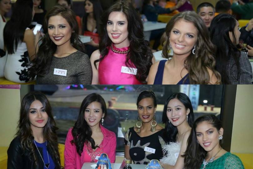 Miss World Beauties at Macau Dinner Cruise