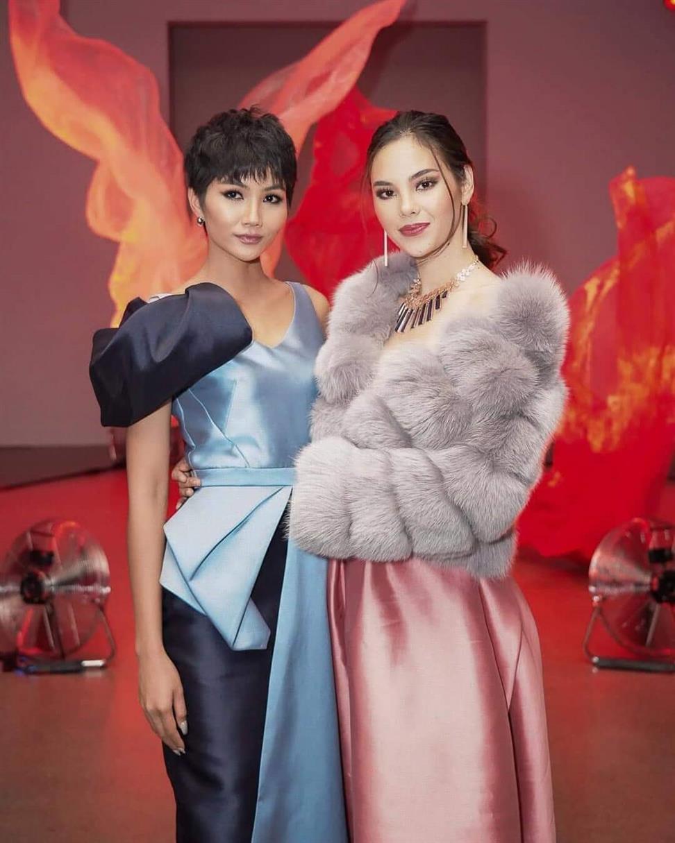 Miss Universe sisters Catriona Gray and H'Hen Niê reunite at New York Fashion Week