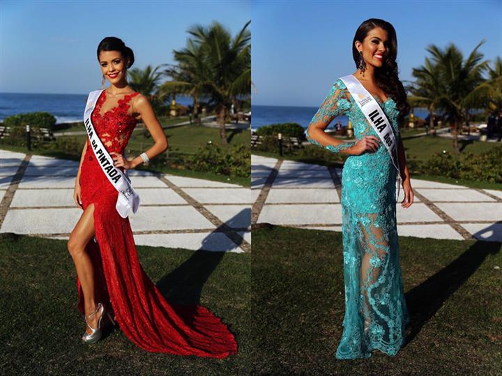 Vitória Strada and Vitória Bisognin Miss Mundo Brasil 2014 runner-ups