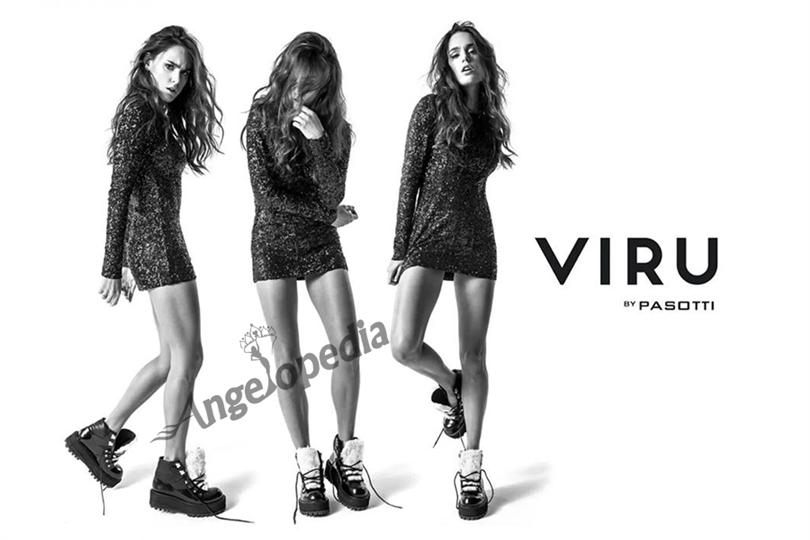 Eyes on the shoes! Stephania Stegman flashes legs in Viru by Pasotti Shoes Campaign