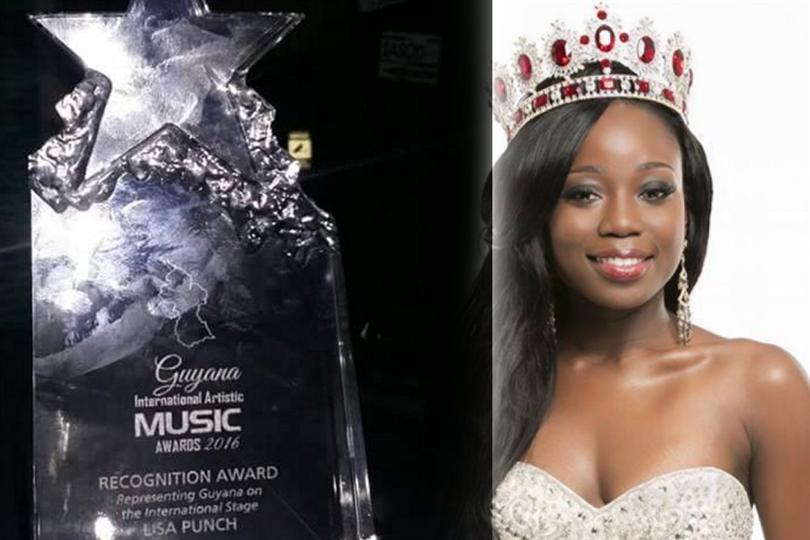 Lisa Punch Miss World Guyana 2015 awarded with a ‘Recognition Award’ 