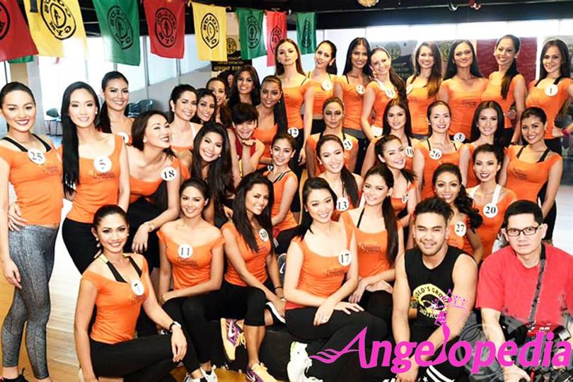 Binibining Pilipinas 2015 contestants at Gold's Gym