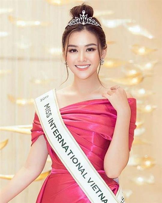 Nguyê~n Tuo`ng San is Miss International Vietnam 2019