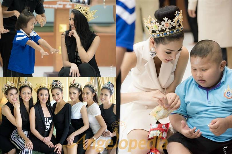 Ariska Putri Pertiwi with Miss Grand Thailand 2016 Team visited Regional Special Education Center