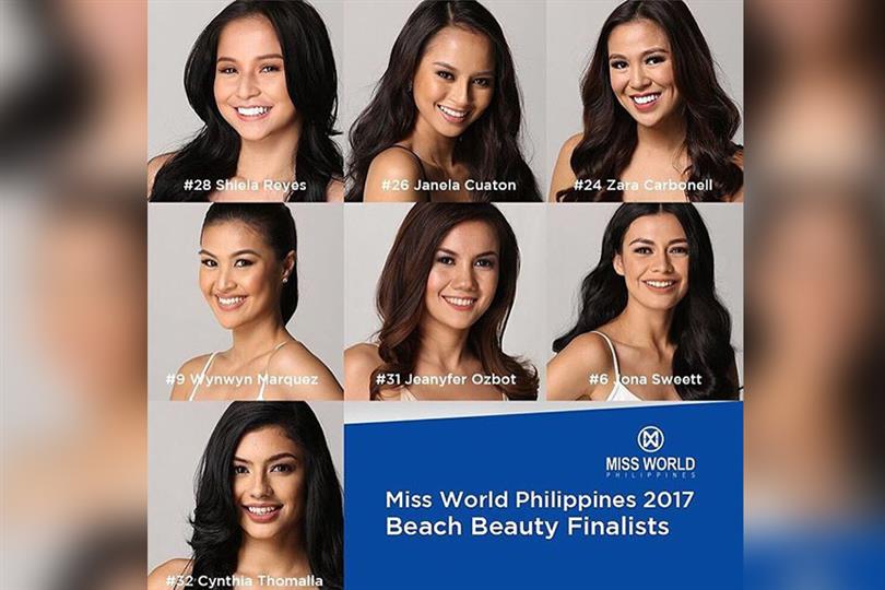 Miss World Philippines 2017 Beach Beauty finalists announced