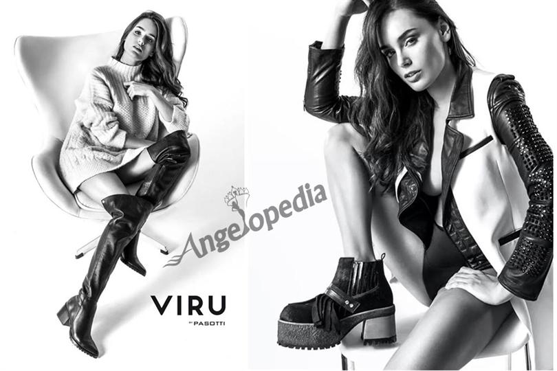 Eyes on the shoes! Stephania Stegman flashes legs in Viru by Pasotti Shoes Campaign
