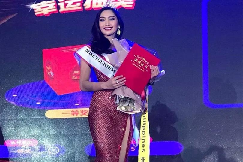 Francesca Taruc follows suit, wears a patriotic evening gown like Catriona Gray