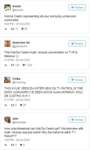 Kylie Verzosa caught in an awkward interview with Noli De Castro