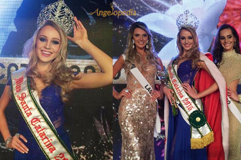 Sabrina Meyer has been crowned Miss Santa Catarina 2015