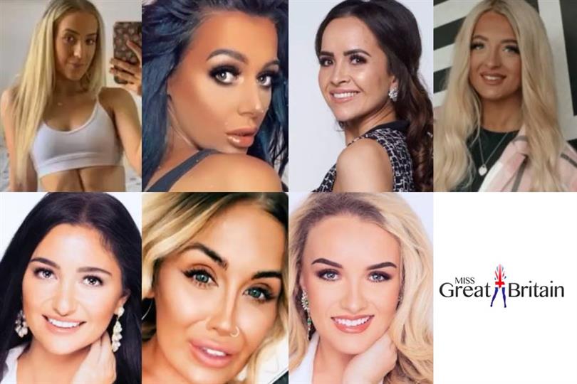 Rebecca Louise Mannion Miss GB Edinburgh 2021 Summer Le Conte Miss Cambridge GB 2021 Madeleine Wahdan Miss Manchester GB 2021 Emma Garbutt Miss Doncaster GB 2021 Eden Kippax Miss Blackpool GB 2021