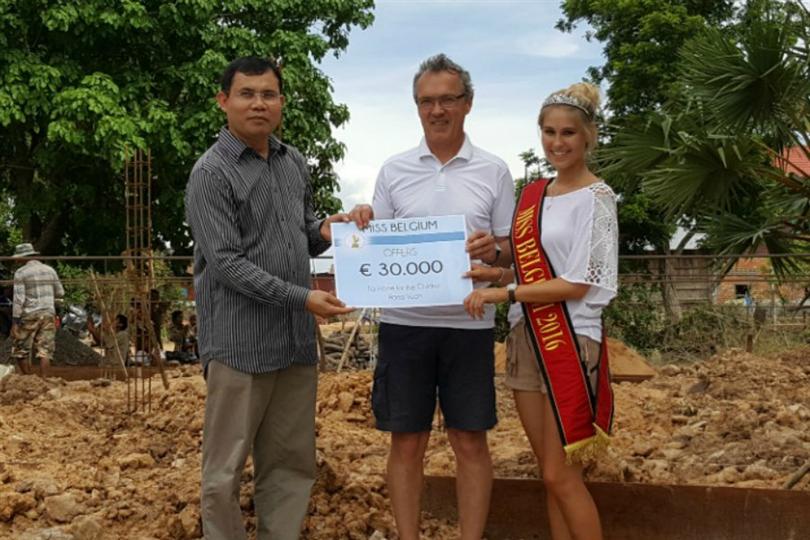 Lenty Frans Miss Belgium 2016 visited Cambodia for an educational project