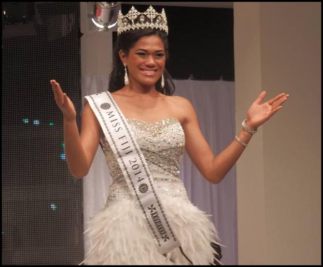 Miss World Fiji 2014 winner Charlene Tafuna'I