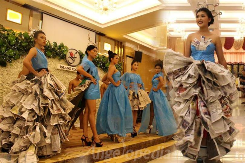 Miss Earth Myanmar 2017 finalists flaunt innovative creation at Eco Fashion Show
