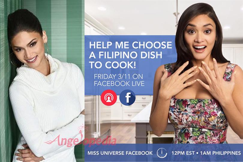 Pia Wurtzbach Miss Universe 2015 to go live on Facebook