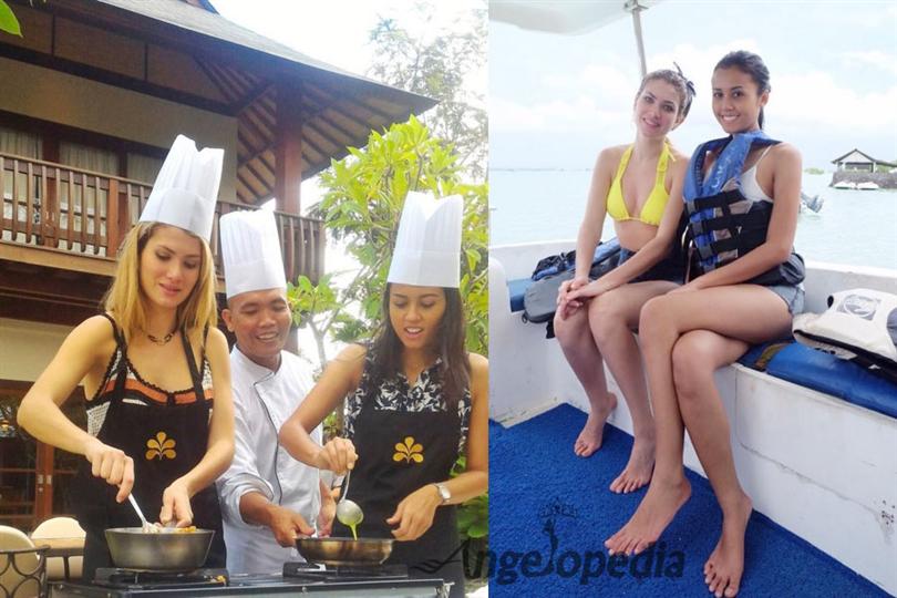 Reigning Miss World Mireia Lalaguna enjoying her stay in Bali