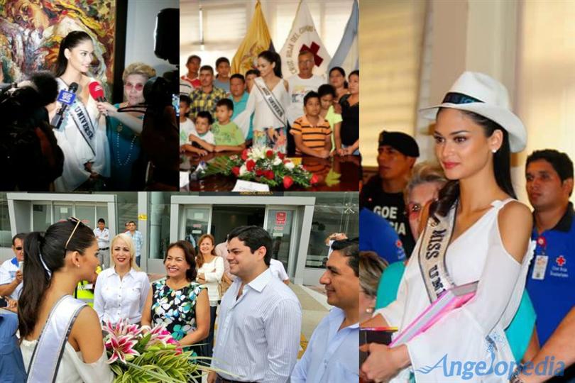Pia Wurtzbach Miss Universe 2015 is in Ecuador
