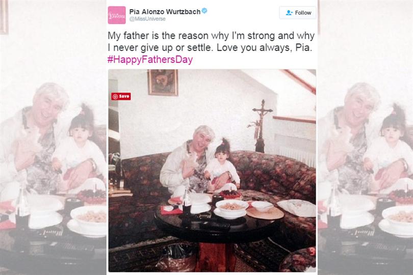 Pia Wurtzbach shares a heart-warming message on Father’s Day