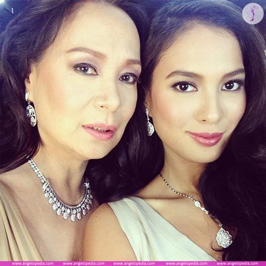 Gloria Diaz and Isabelle Diaz Daza