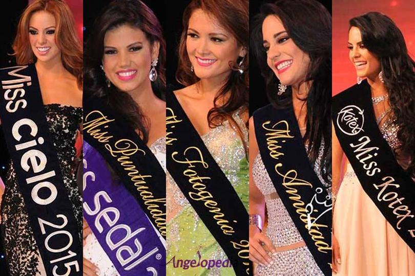 Miss Ecuador 2015 Special Award Winners