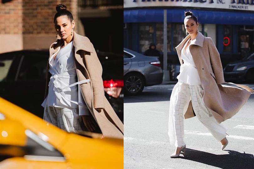 Miss Universe 2018 Catriona Gray kicks off to a miscellaneous look in New York Fashion Week 2019