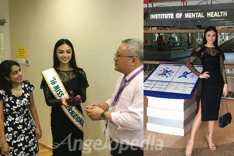Kylie Verzosa visits Institute of Mental Health Singapore
