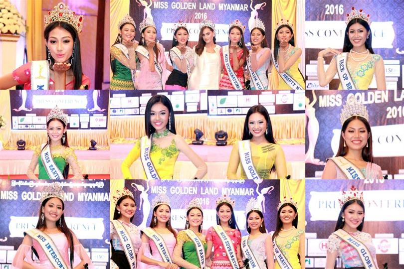 Miss Golden Land Myanmar 2016 winners’ Press Conference