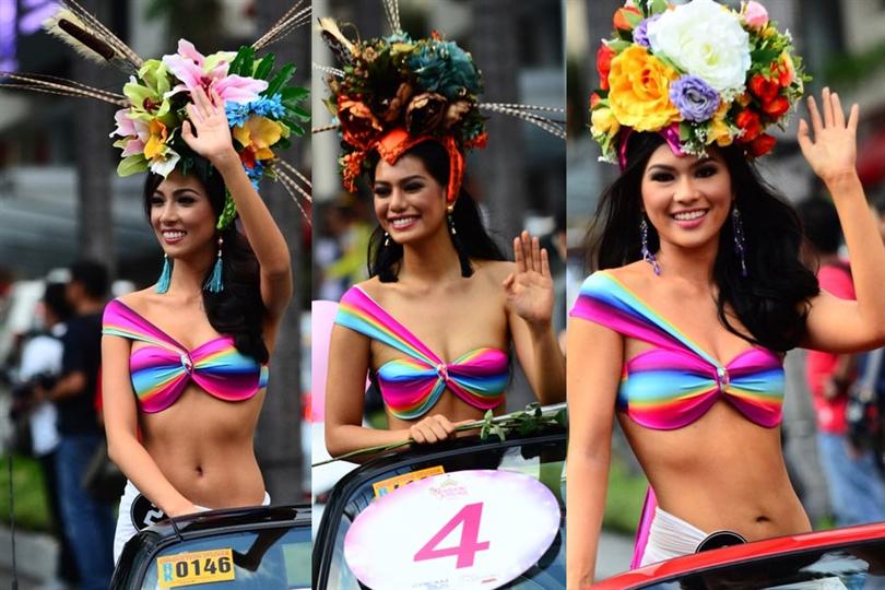 Binibining Pilipinas 2016 Grand Parade – Ladies splashed color on the streets of Manila