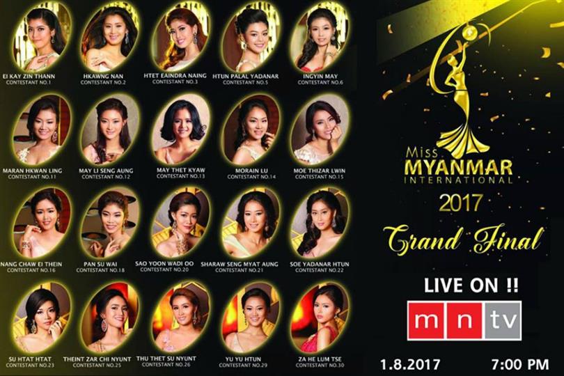 Miss Myanmar International 2017 Live Telecast, Date, Time and Venue