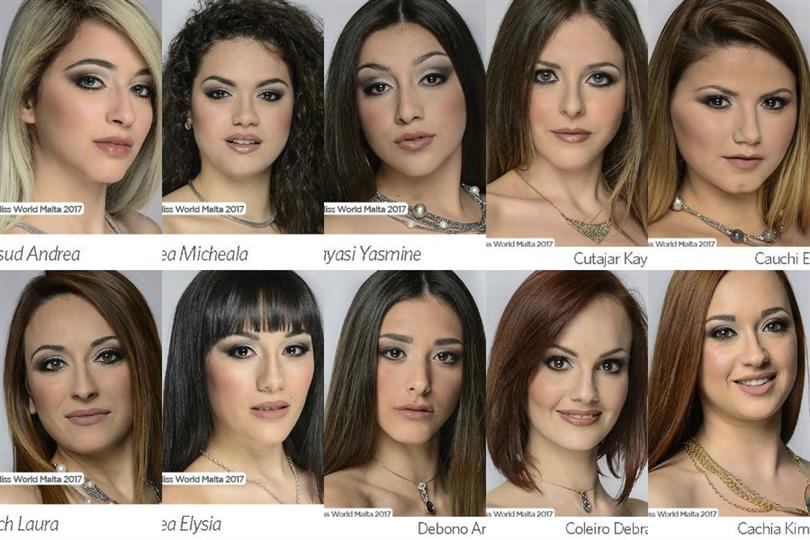 Miss World Malta 2017 Meet the finalists