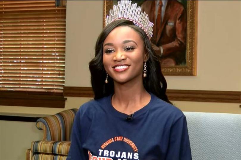 Deshauna Barber visits Petersburg for Virginia State University homecoming