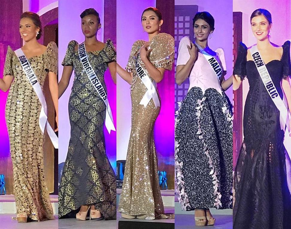 Miss Universe 2016 contestants attend Terno Fashion Show