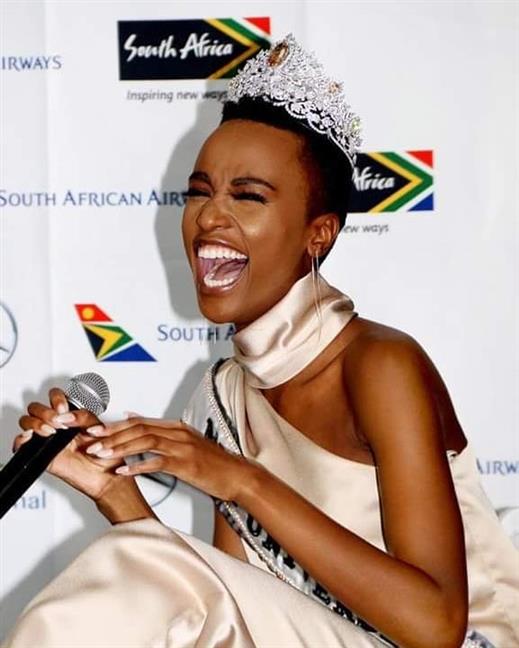 Miss Universe 2019 winner Zozibini Tunzi