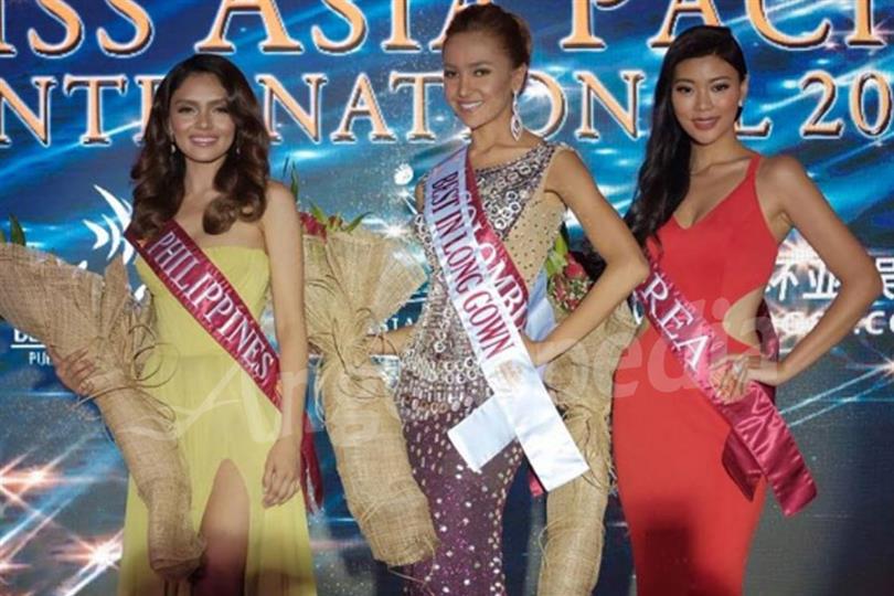 Winners of the Miss Asia Pacific International 2016 Long Gown Competition Announced