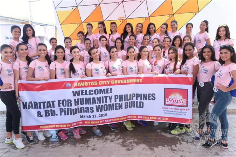 Bb. Pilipinas 2016 contestants for Habitat for Humanity