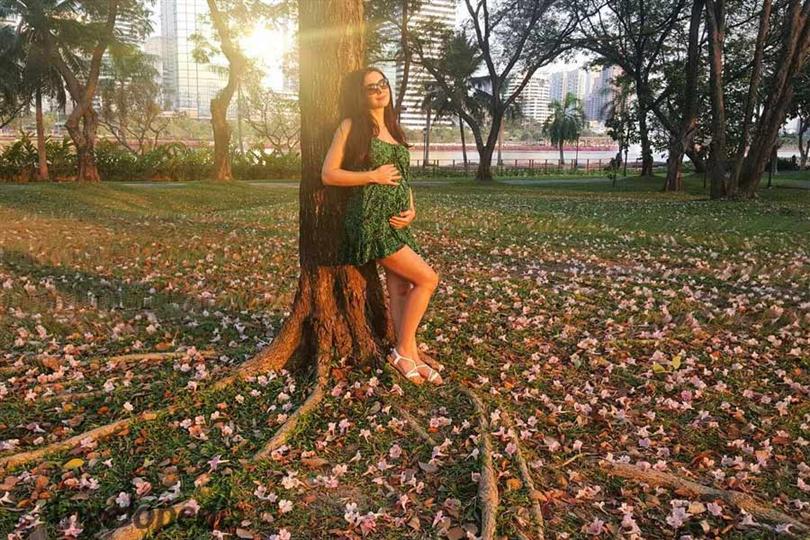 Behind the lens: Miss Universe 2005 Natalie Glebova Maternity Photoshoot