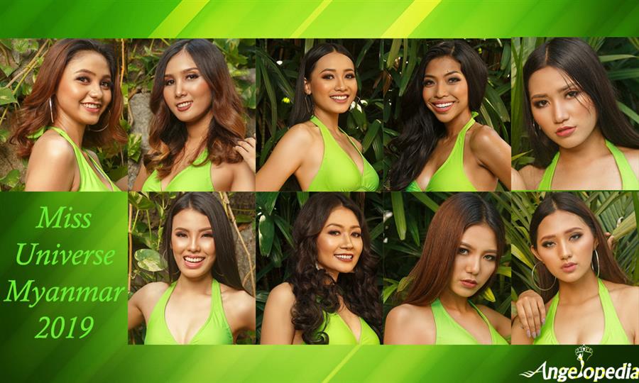 Miss Universe Myanmar 2019 Contestants