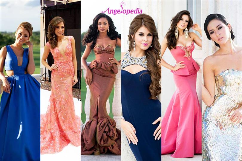 Miss Universe 2014 contestants in evening gowns