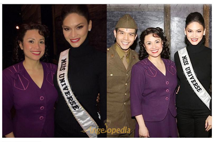 Miss Universe 2015 Pia Wurtzbach meets Miss Saigon in NYC