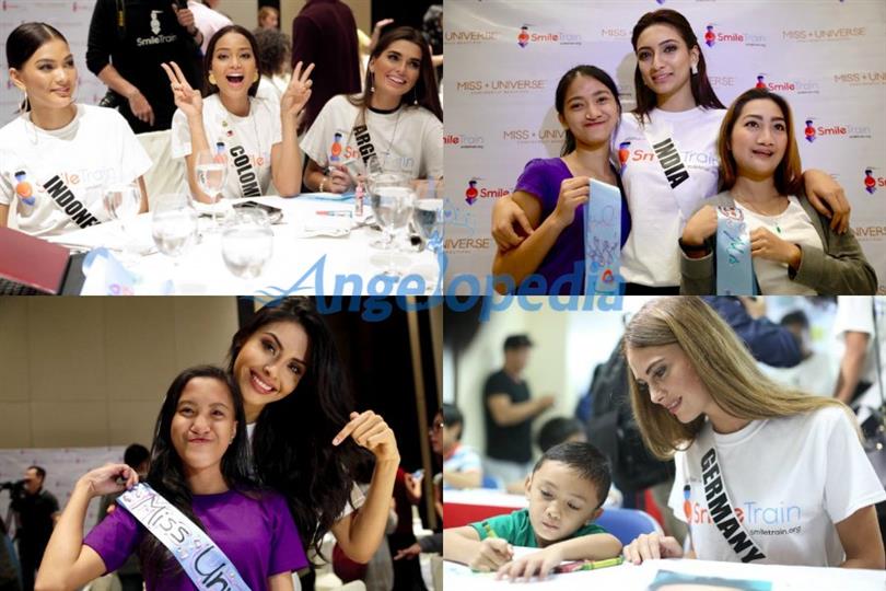 Miss Universe 2016 candidates meet cleft lip and palate patients