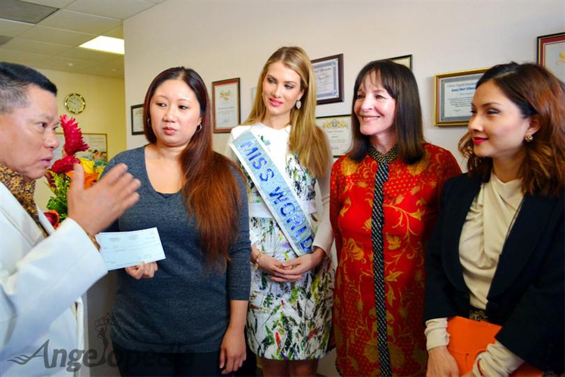 Miss World 2015 Mireia Lalaguna Royo takes a tour of California
