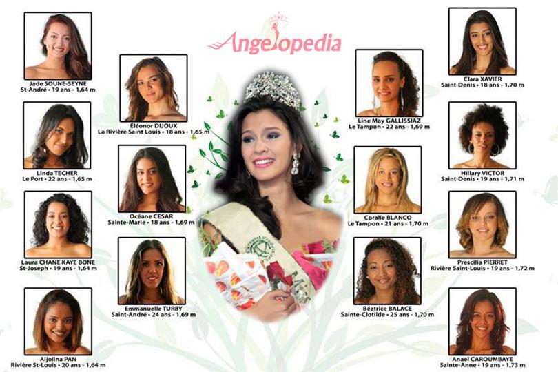 Miss Earth Reunion Island 2015 contestants