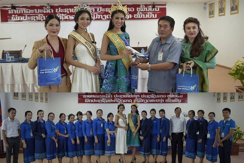 Ariska Putri and Supaporn Malisorn having a gala time in Laos