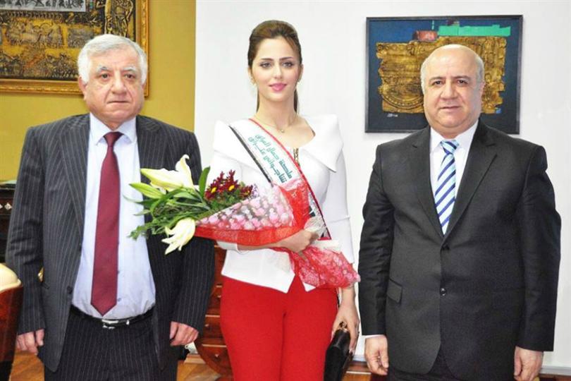 The Ministry of Iraq Officially Welcomes Miss Iraq 2016 Shaymaa Qasim