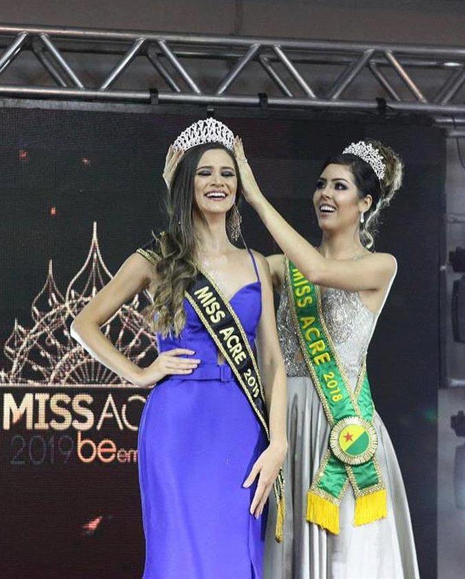 Sayonara Moura crowned Miss Acre Be Emotion 2019 for Miss Universe Brazil 2019
