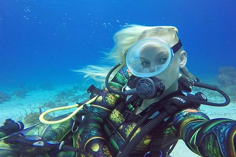 Rachel Cushman of USA emerging as the potential winner of Miss Scuba International 2019