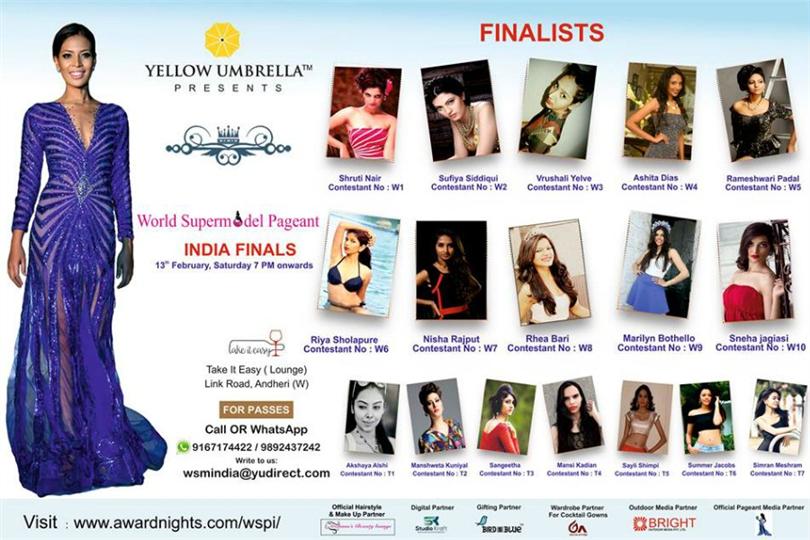 World Supermodel India 2016 finals on February 13’ 2016