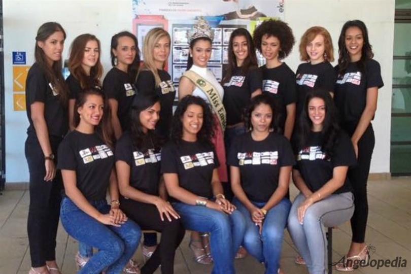 Miss Earth 2014 Jamie Herrell with the contestants of Miss Earth Reunion 2015
