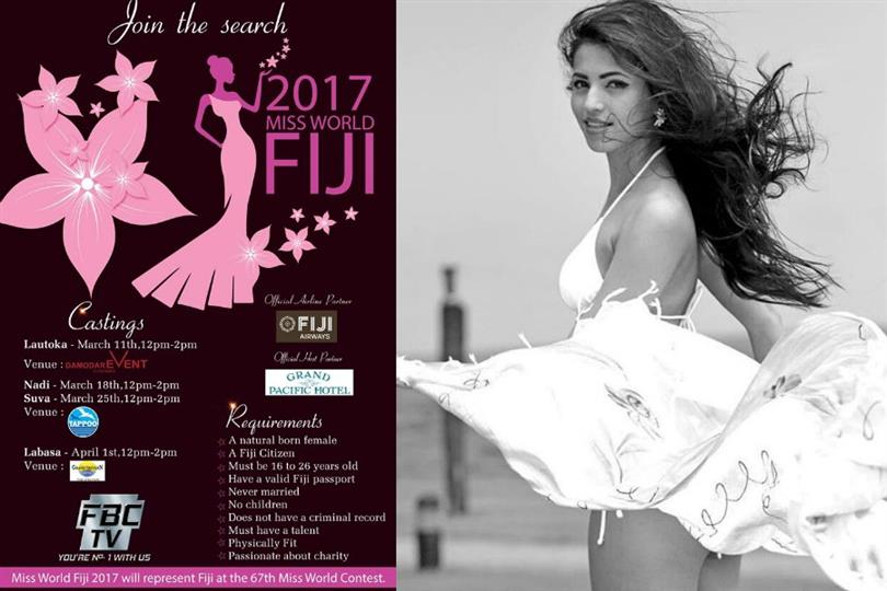 Miss World Fiji 2017 Search is on!!