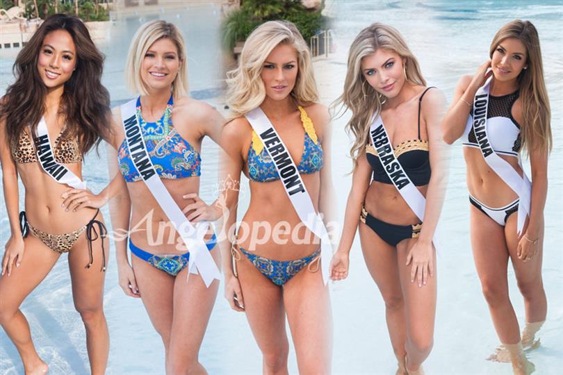 Miss USA 2017 finalists at Yandy swimsuit fashion Show