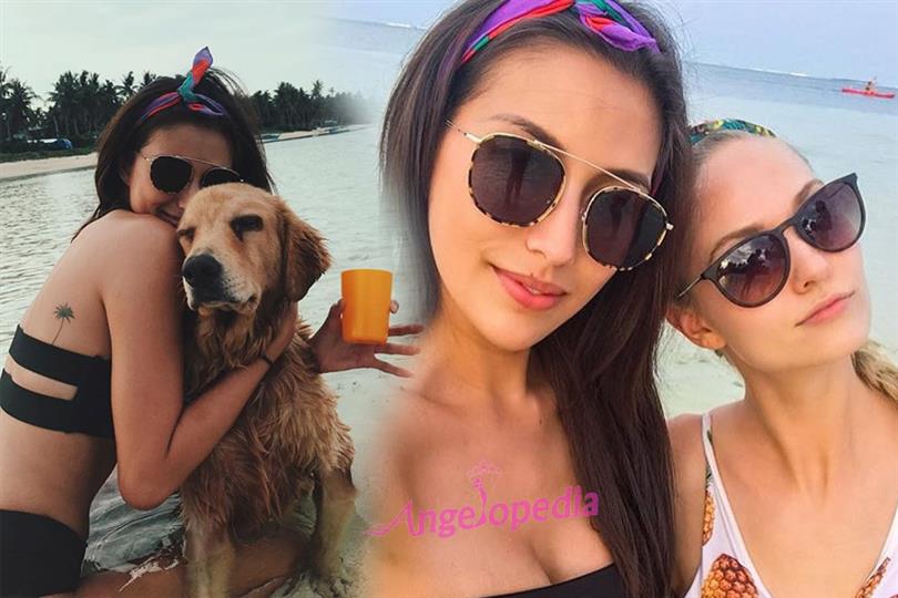 Rachel Peters having fun in Siargao with Miss Universe Delegates